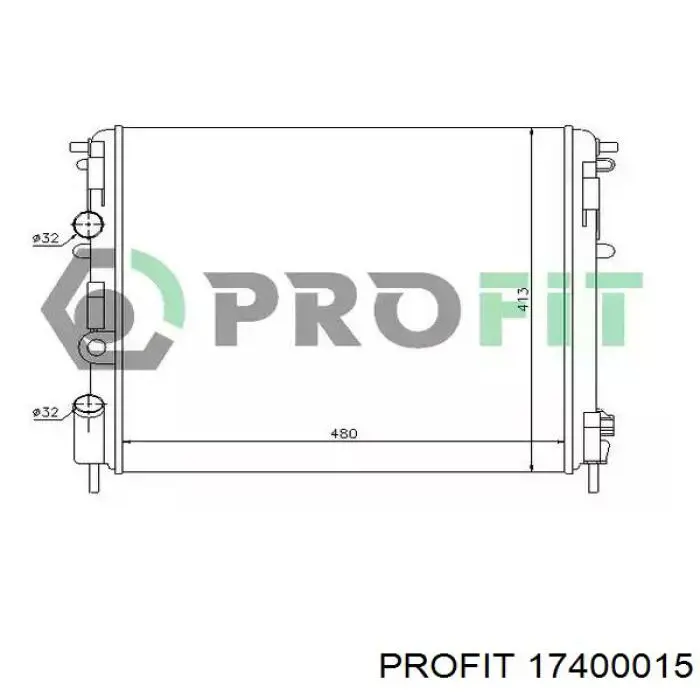Радиатор 17400015 Profit