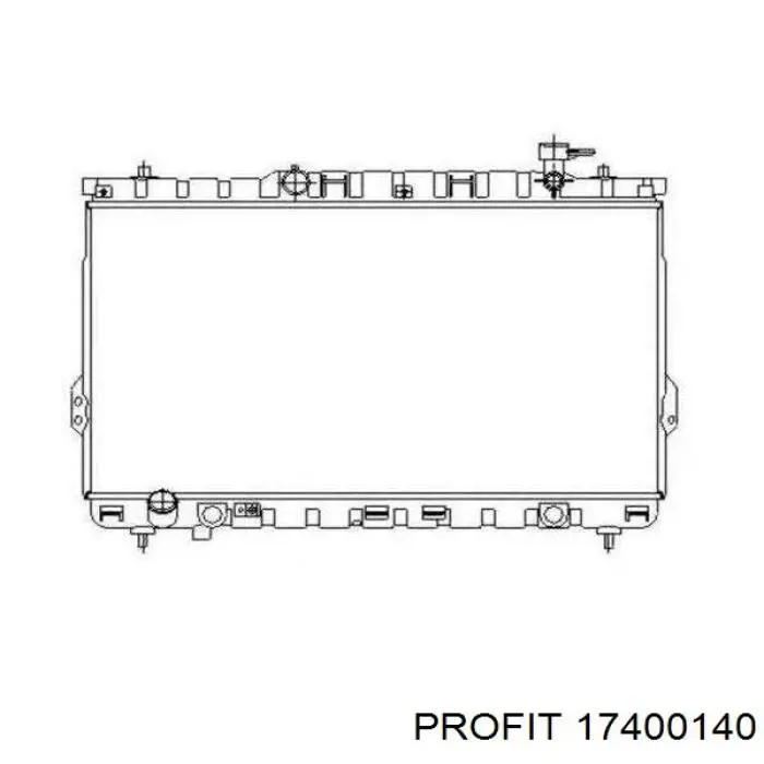 Радиатор охлаждения двигателя Profit 17400140 цена, от 82.05 USD