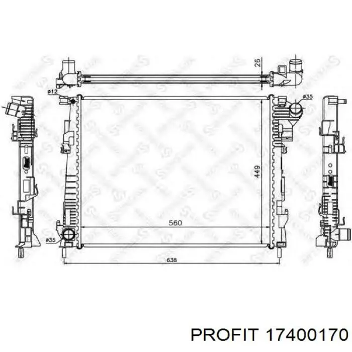 8660006111 Renault (RVI) Радиатор основной
