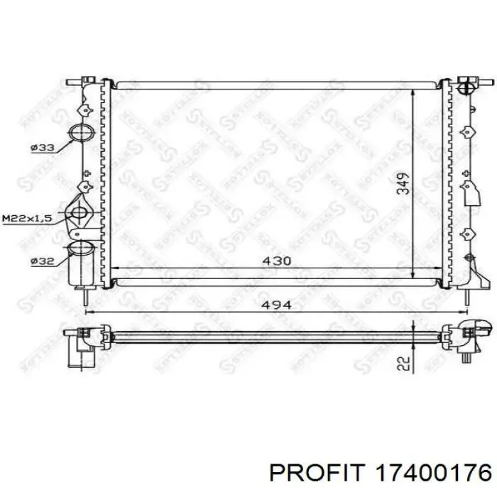AC220002 Maxgear Радиатор основной