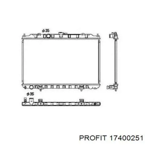 Купить 214108H900 Nissan/Infiniti Радиатор водяной