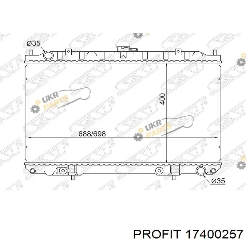 Радиатор охлаждения двигателя Glyser 242320 цена, от 76.27 USD