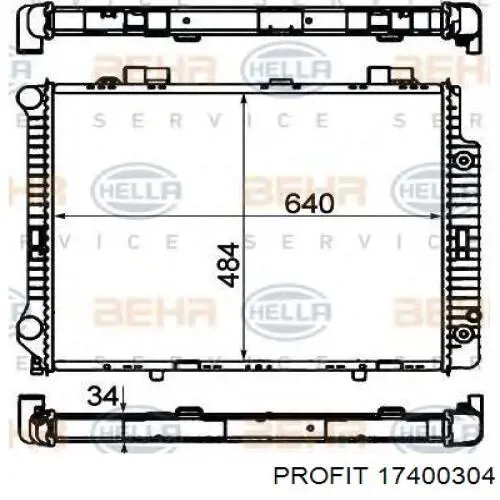 Радиатор A2105000003 Mercedes