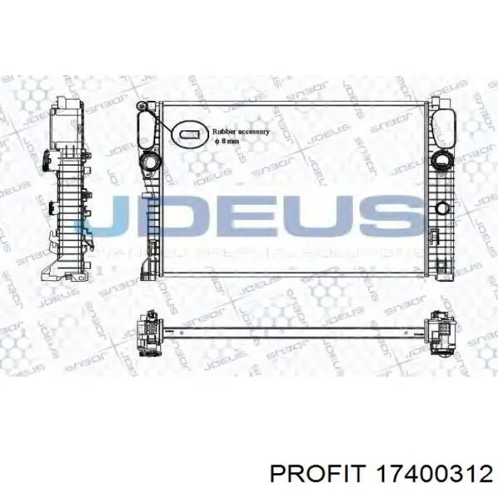 Радиатор 17400312 Profit