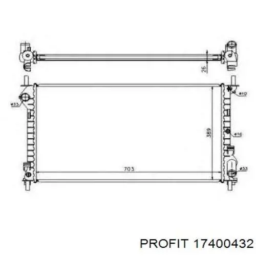 Радиатор охлаждения двигателя Ford 4386247 цена, от 72.81 USD