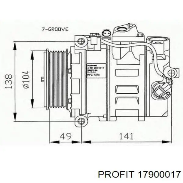 447260-3260 R MSG Rebuilding компрессор кондиционера