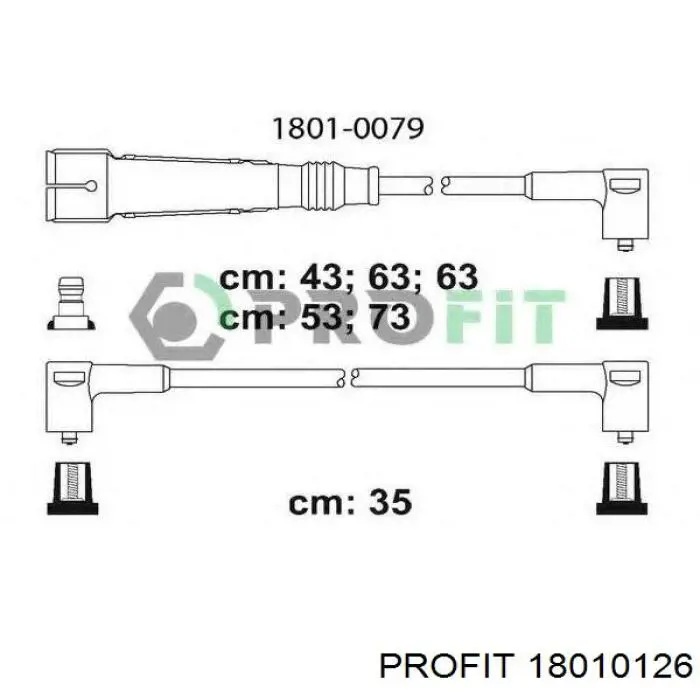 Compre 18010126 Profit Fios de alta voltagem, kit