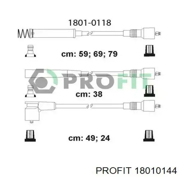 Провода зажигания Profit 18010144 цена, от 21.08 USD