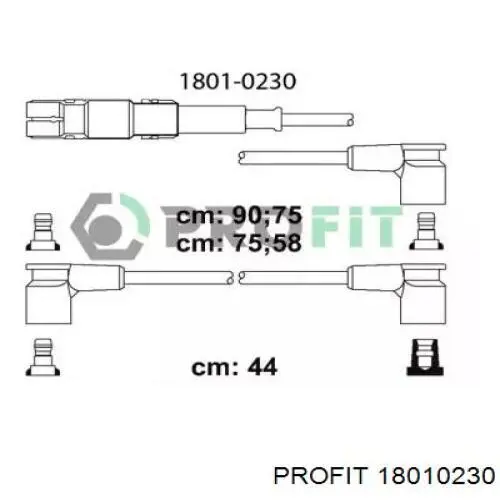 Cables de bujías 18010230 Profit
