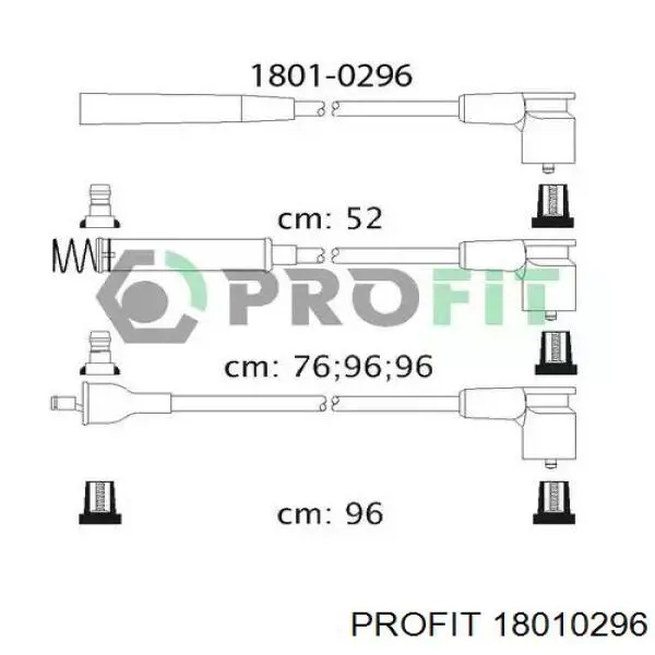 18010296 Profit fios de alta voltagem, kit