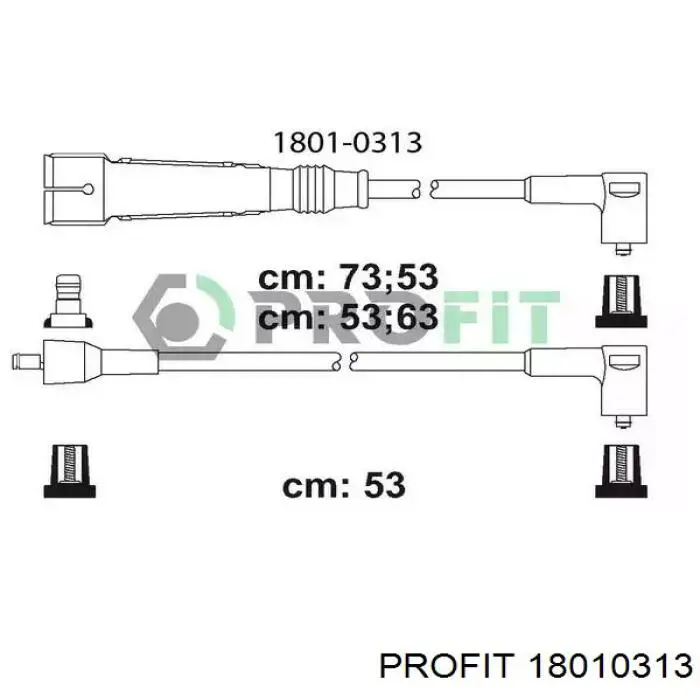 Высоковольтные провода 18010313 Profit