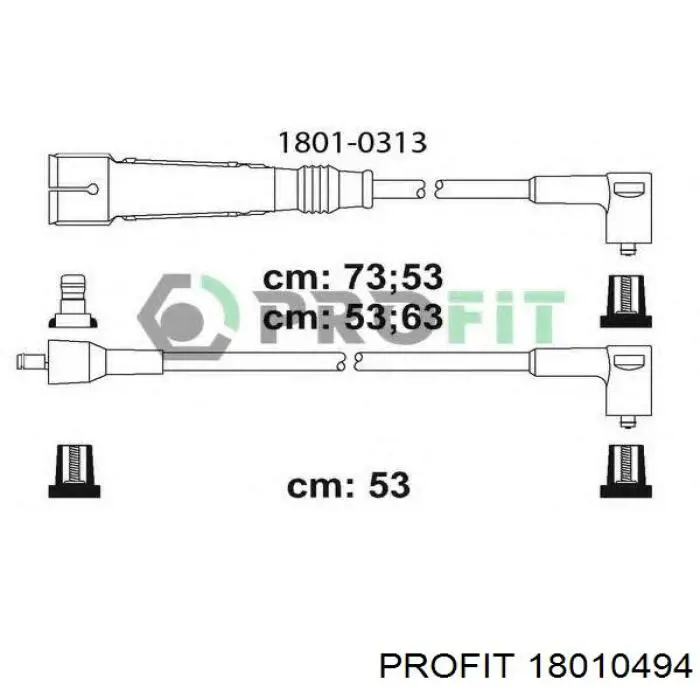 Высоковольтные провода 18010494 Profit