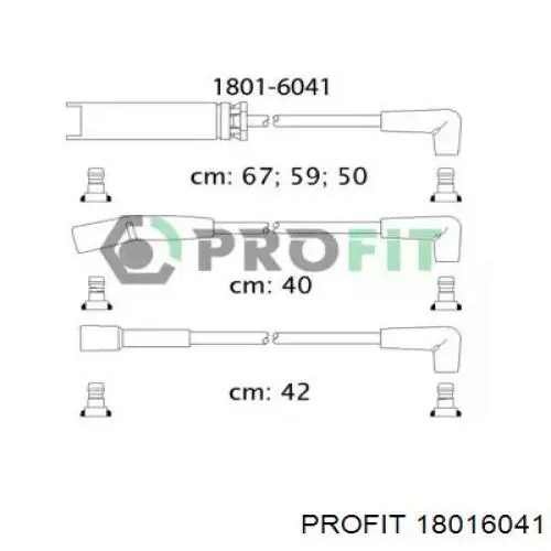 Высоковольтные провода 18016041 Profit