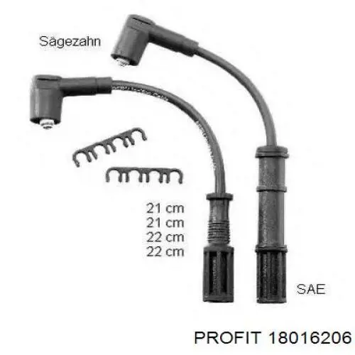 Провода зажигания Profit 18016206 цена, от 13.67 USD
