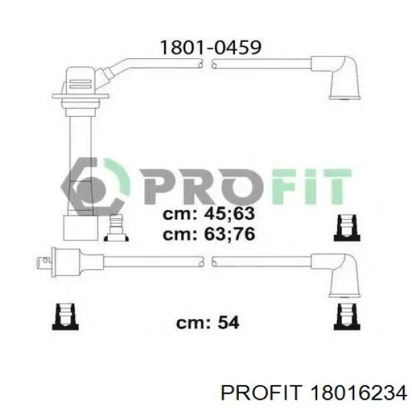 Провода зажигания Profit 18016234 цена, от 43.50 USD
