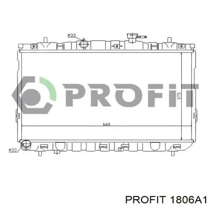 Радиатор 1806A1 Profit