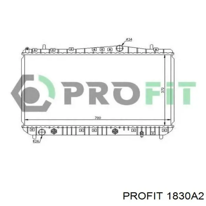 Радиатор 1830A2 Profit