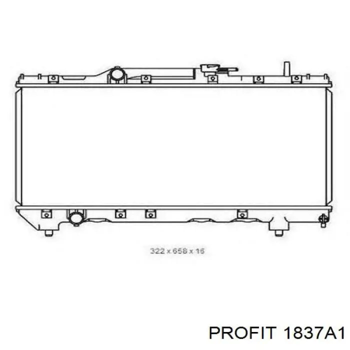 Купить 1837A1 Profit Радиатор водяной