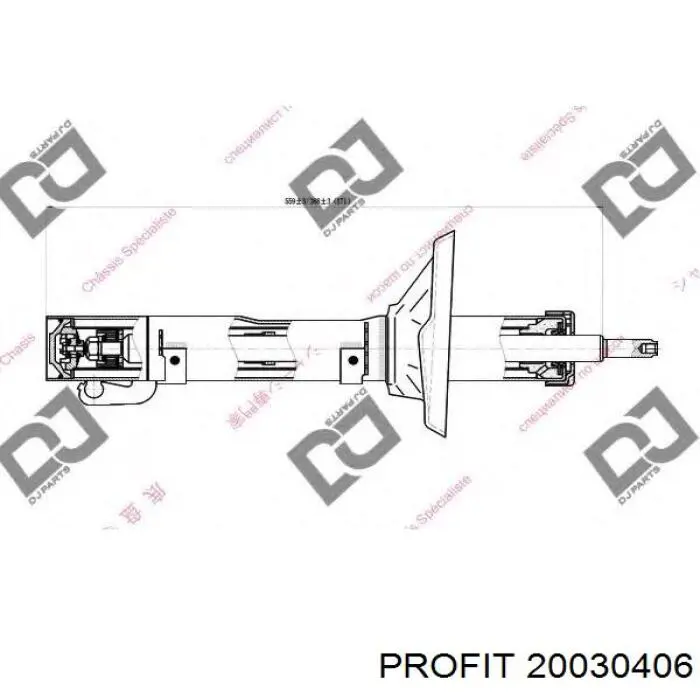 Купить 20030406 Profit Амортизатор передней подвески