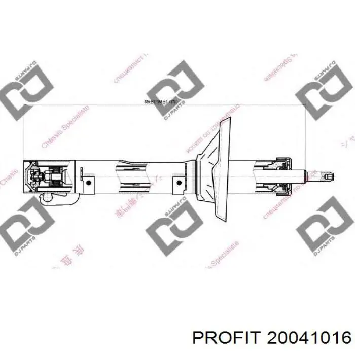 Стойка амортизатора передняя Profit 20041016 цена, от 35.04 USD