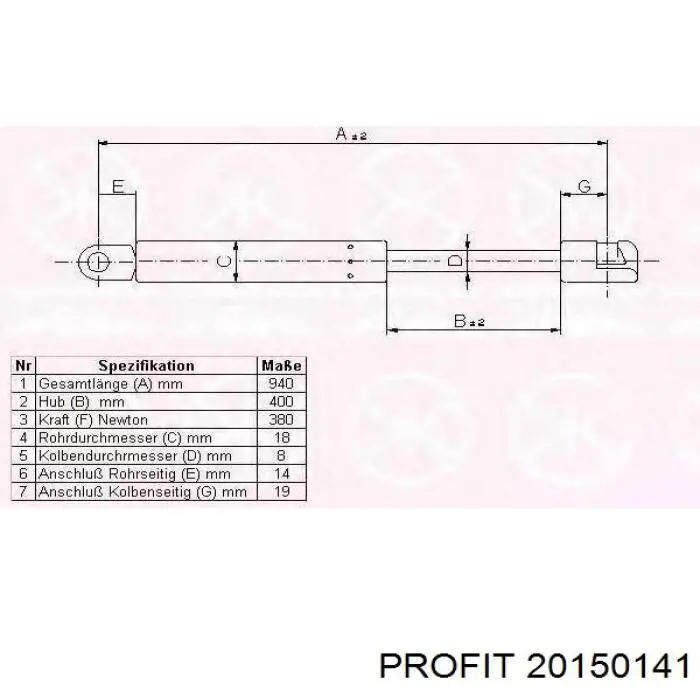 Compre 20150141 Profit Amortecedor da capota