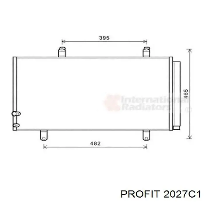 Радиатор кондиционера 2027C1 Profit