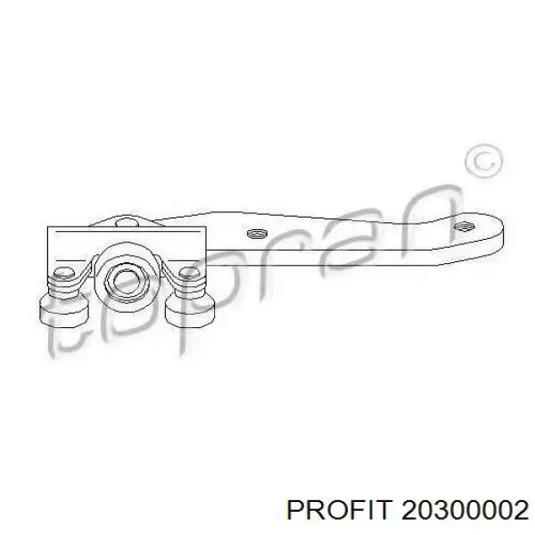 Ролик двери боковой (сдвижной) правый нижний 20300002 Profit