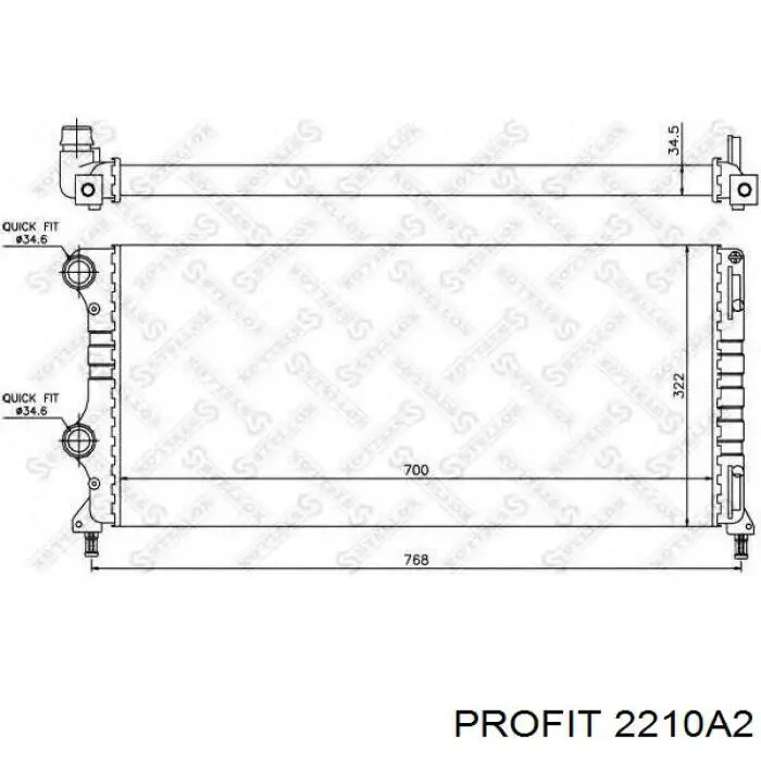 Радиатор RA61765 Signeda