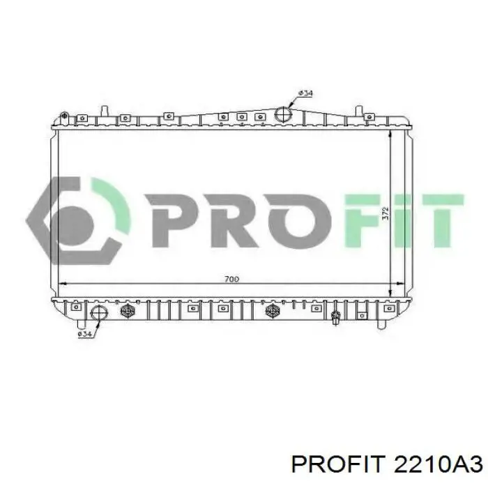 Купить 2210A3 Profit Радиатор водяной