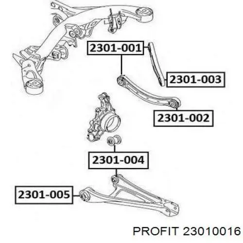 Нижняя правая шаровая опора Profit 23010016 цена, от 6.48 USD