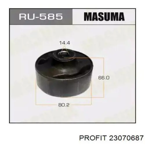 Сайлентблок заднего кулака Profit 23070687 цена, от 6.05 USD