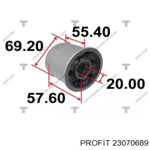 Сайлентблок передней подвески Profit 23070689 цена, от 9.94 USD