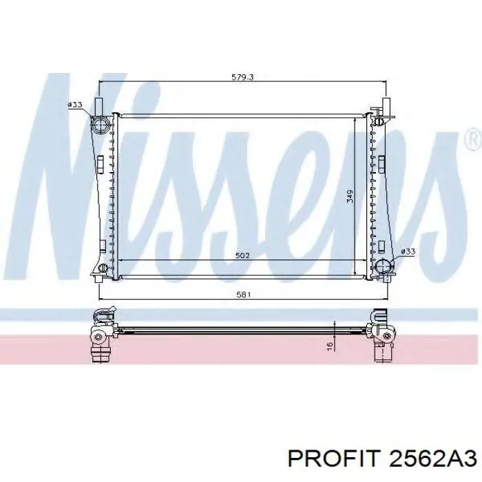 Купить R12119 Sato Tech Радиатор водяной