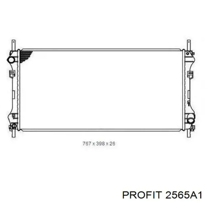 Купить 1C1H8005JC Ford Радиатор водяной