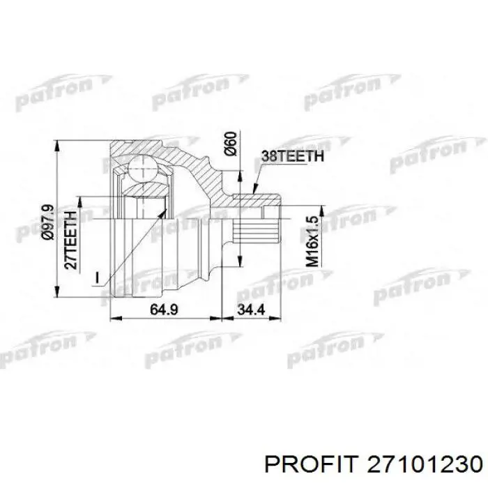 Граната колесная Magneti Marelli TOJ0303 цена, от 26.56 USD