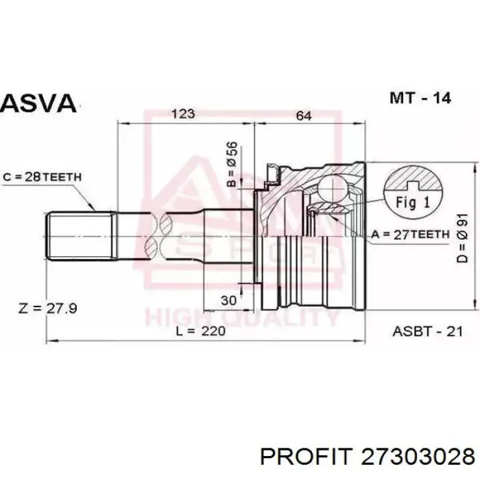 Привод передний правый VAG 1K0407762FV цена, от 103.72 USD
