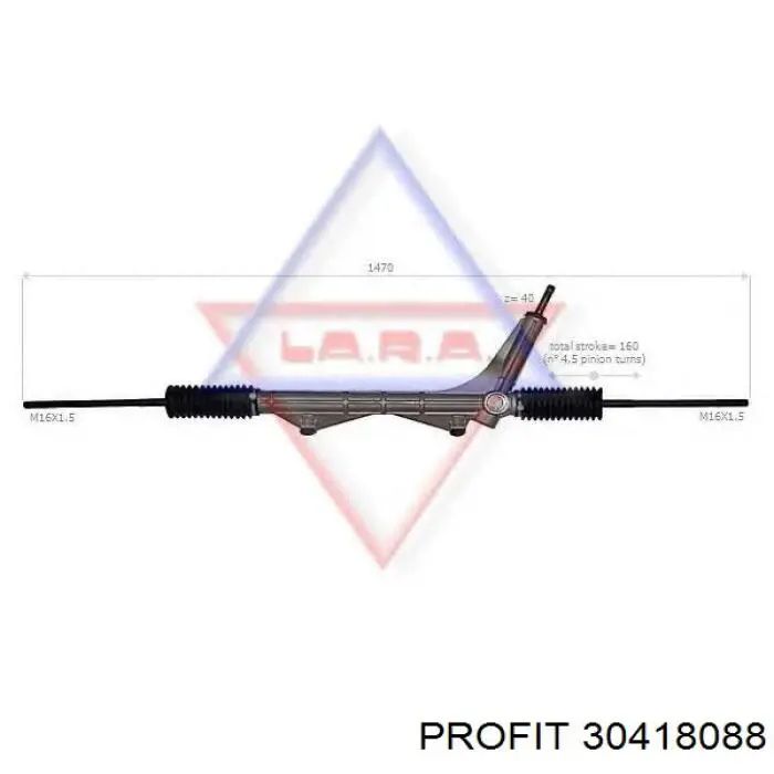Купить 30418088 Profit Рулевая рейка