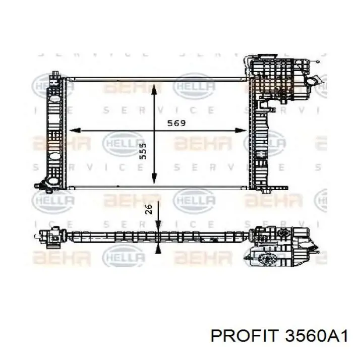 Купить 3560A1 Profit Радиатор водяной
