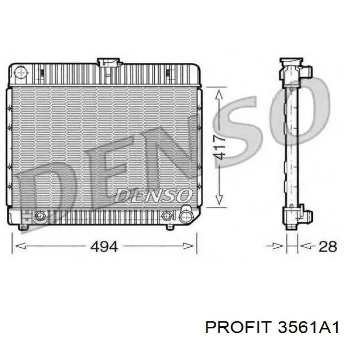 Радиатор охлаждения двигателя Kemp 77645949 цена, от 99.32 USD