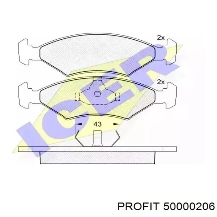 Колодки Profit 50000206 цена, от 10.60 USD