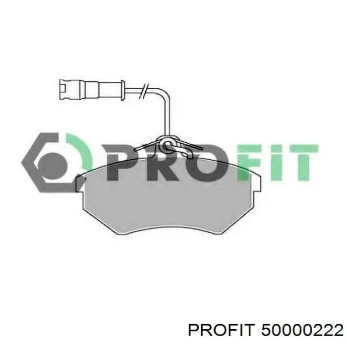 Задние тормозные колодки 50000222 Profit