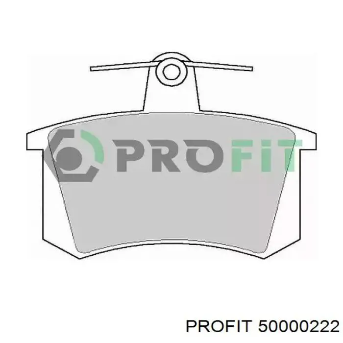 5000-0222 Profit задние тормозные колодки