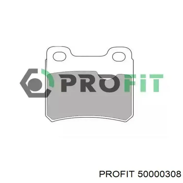 Передние тормозные колодки 50000308 Profit