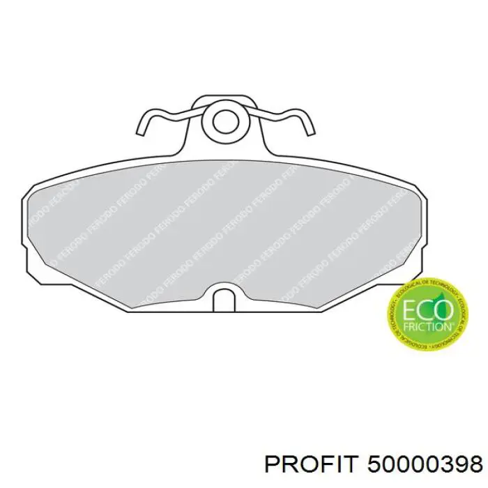 Колодки дисковые  Profit 50000398 цена, от 12.83 USD