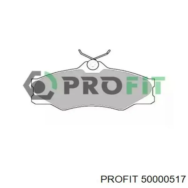 5000-0517 Profit колодки тормозные передние дисковые