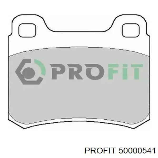 Купить 50000541 Profit Колодки тормозные задние, дисковые