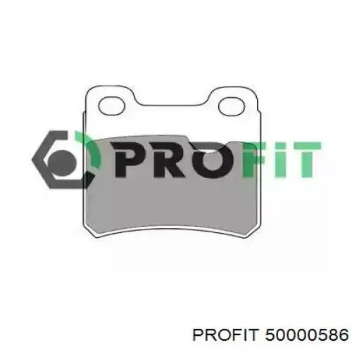 Купить 50000586 Profit Колодки тормозные задние, дисковые