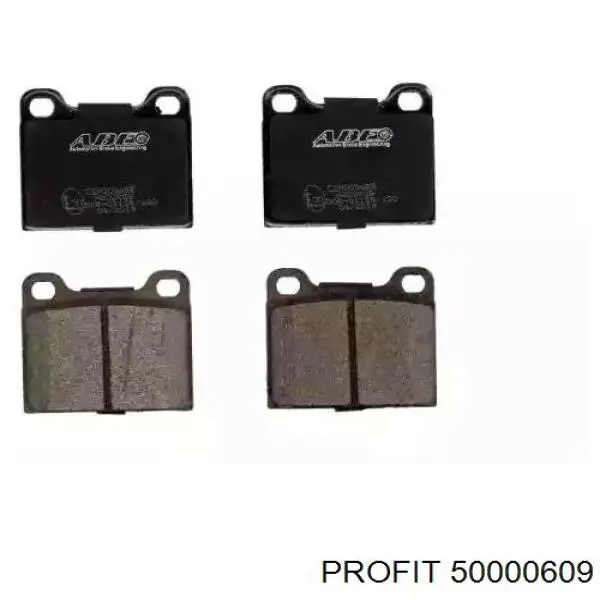 Задние тормозные колодки 50000609 Profit