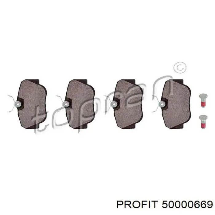 Купить 50000669 Profit Колодки тормозные