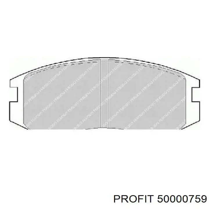 Передние тормозные колодки 50000759 Profit